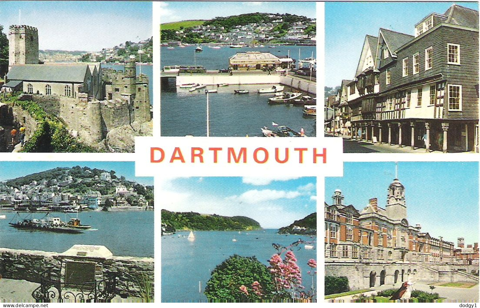 SCENES FROM DARTMOUTH, DEVON, ENGLAND. UNUSED POSTCARD My9 - Other & Unclassified