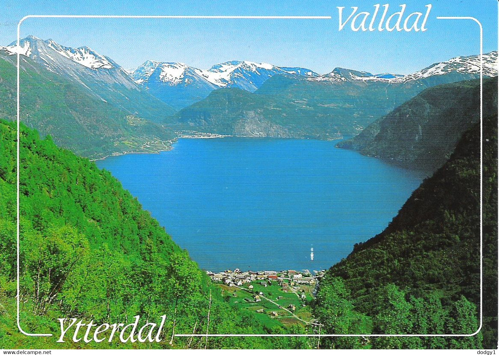 VALLDAL, NORWAY. USED POSTCARD My9 - Norvège