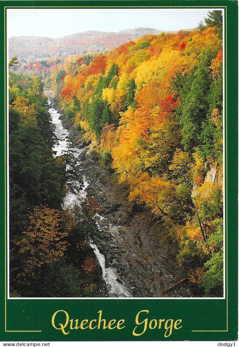 QUECHEE GORGE, VERMONT, UNITED STATES. UNUSED POSTCARD   My9 - Other & Unclassified