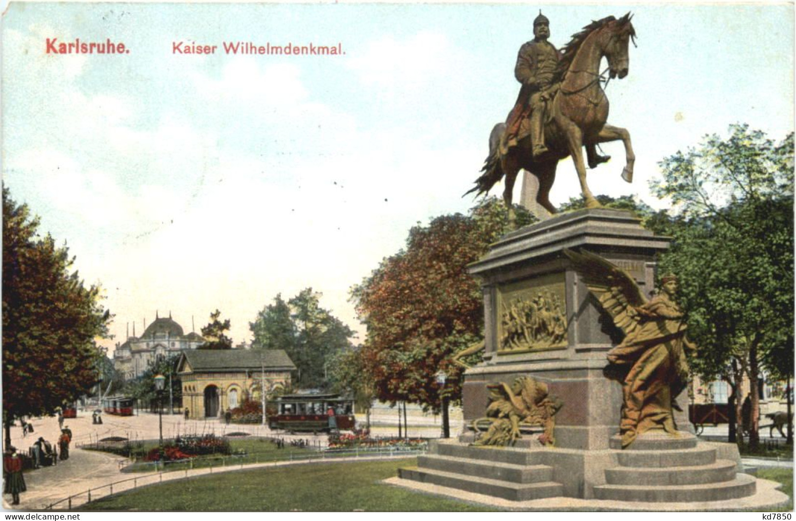 Karlsruhe - Kaiser Wilhelm Denkmal - Karlsruhe