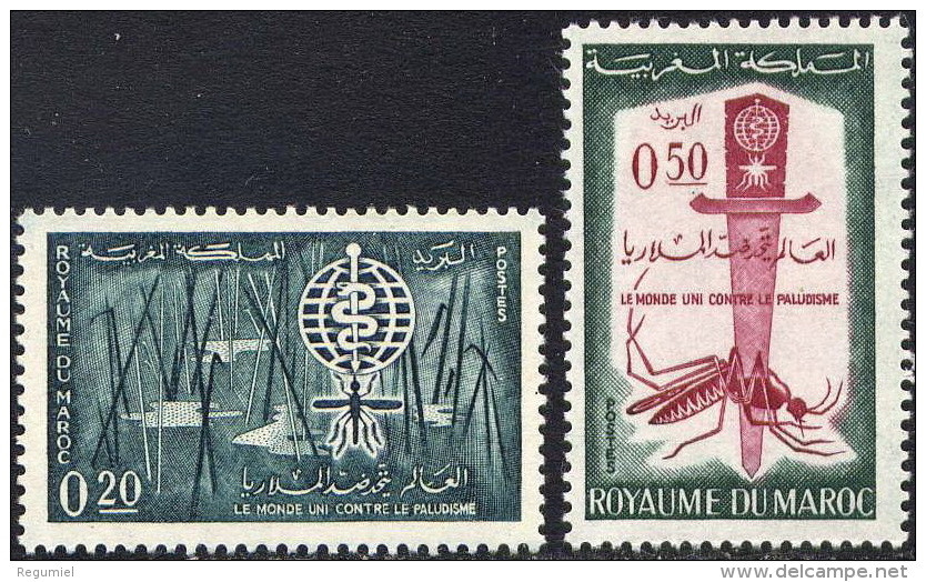 Maroc  446/447 ** Serie Completa. 1962. - Maroc (1956-...)