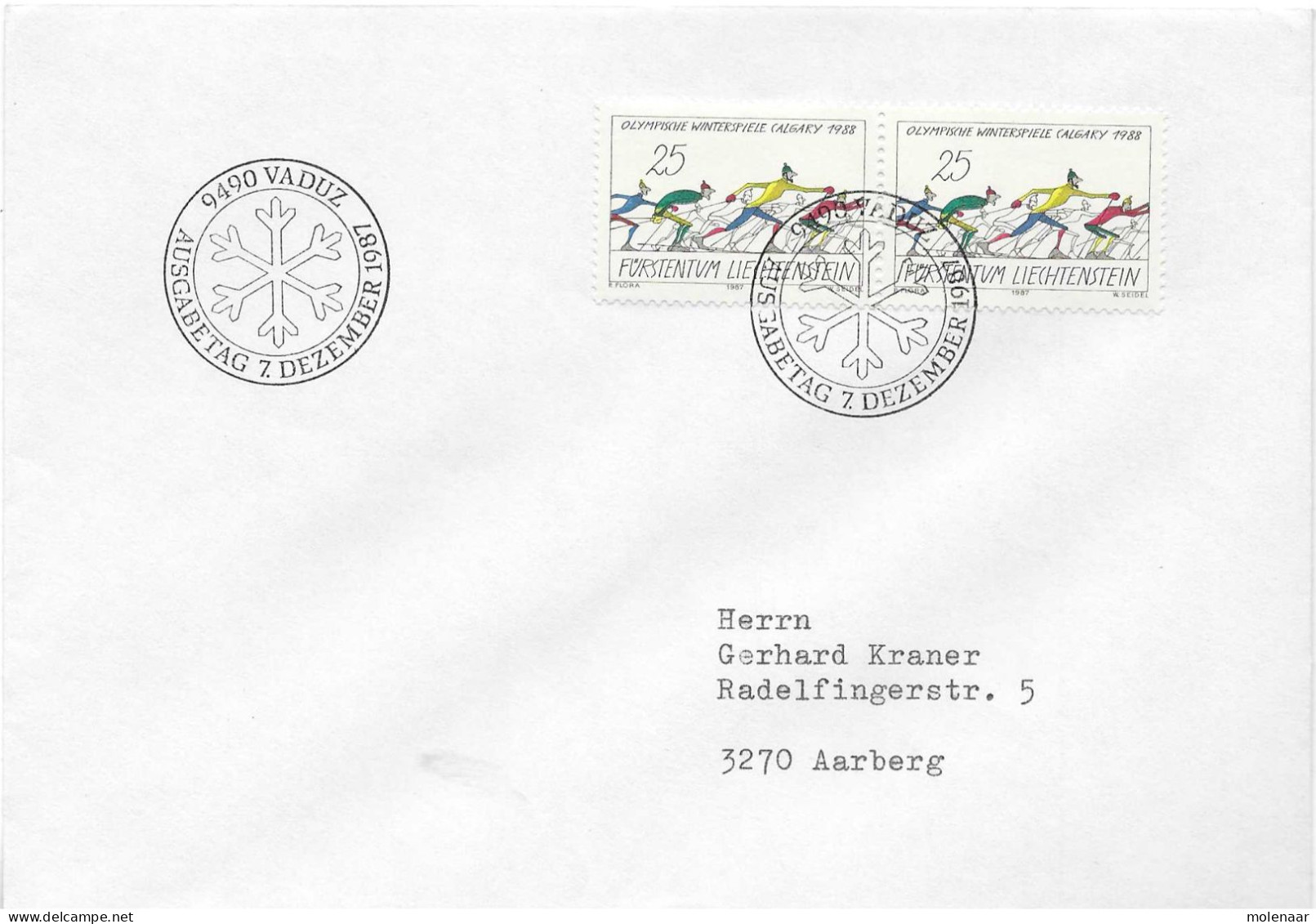 Postzegels > Europa > Liechtenstein > 1981-90 > Brief Met 2x No. 938 (17595) - Covers & Documents