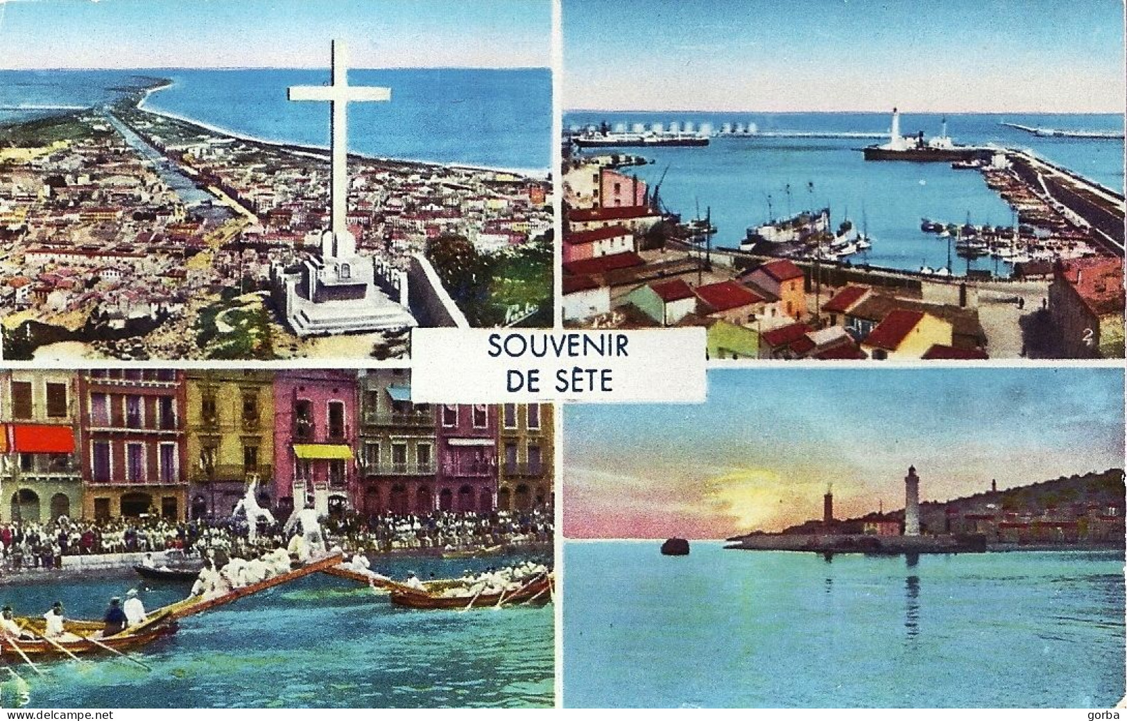 *6 CPA - 34 - SETE - Souvenir - Multivues - N Et B Et Couleur - Sete (Cette)