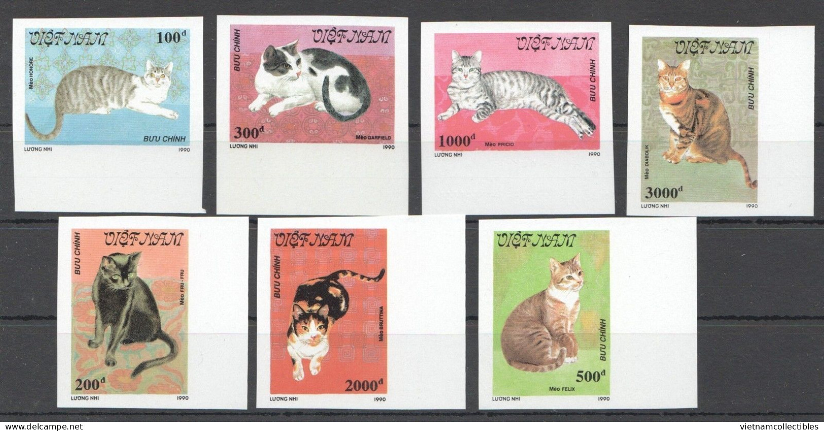 Vietnam Viet Nam MNH Imperf Stamps 1990 : Cat / Cats (Ms590) - Viêt-Nam