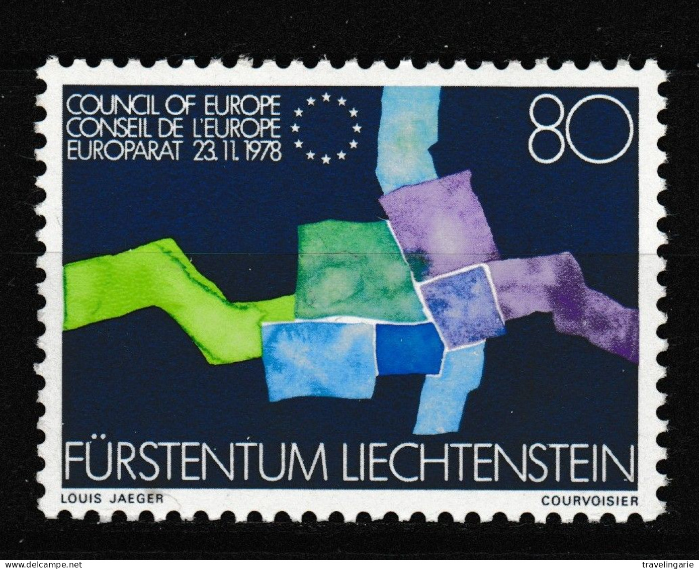 Liechtenstein 1979 Accession To The Council Of Europe ** MNH - Idées Européennes