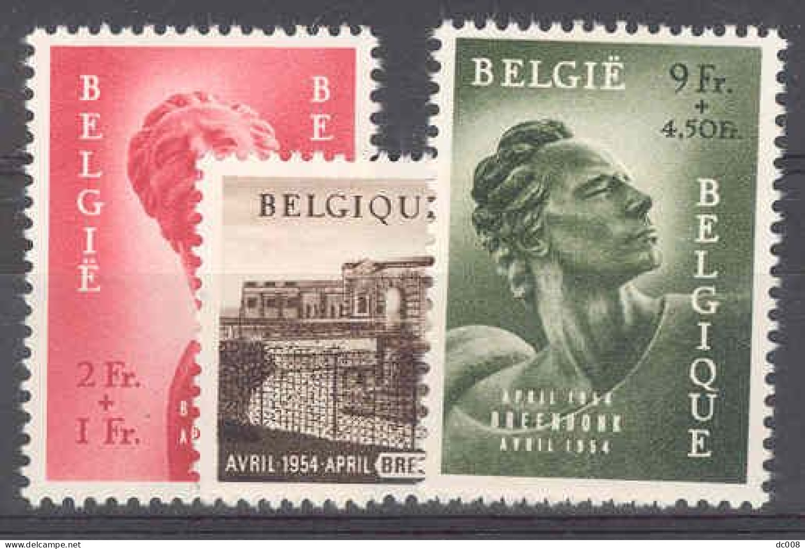 COB 943/5 Politieke Gevangene-Prisonnier Politique 1954 MNH-postfris-neuf Sans Charniere - Unused Stamps