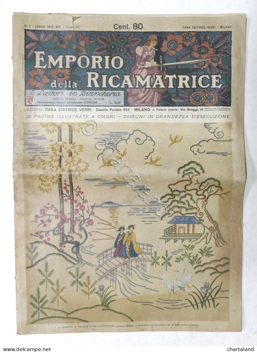 Rivista - Emporio Della Ricamatrice E Lavori In Biancheria - N. 7 - Luglio 1935 - Altri & Non Classificati