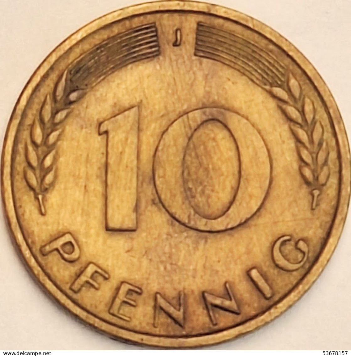 Germany Federal Republic - 10 Pfennig 1950 J, KM# 108 (#4627) - 10 Pfennig