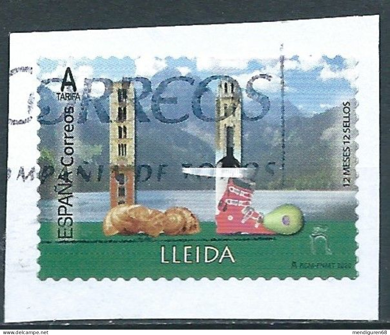 ESPAGNE SPANIEN SPAIN ESPAÑA 2020 12 MONTHS MESES 12 STAMPS SELLOS: LLEIDA USED ED 5368 MI 5468 YT 5172 SC 4406 SG 5420 - Used Stamps