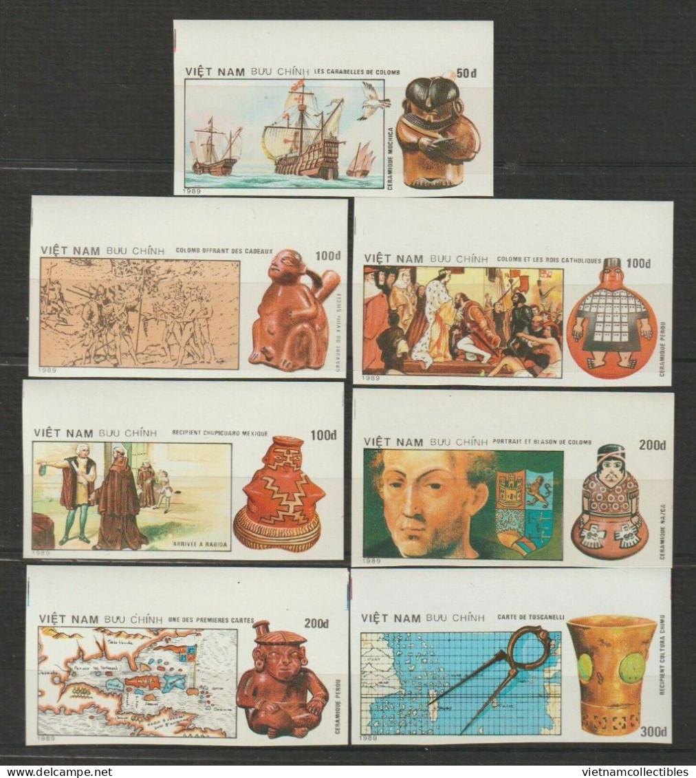 Vietnam Viet Nam MNH Imperf Stamps 1990 : 500th Anniversary Of Discovery Of America / Colombo (Ms593) - Vietnam