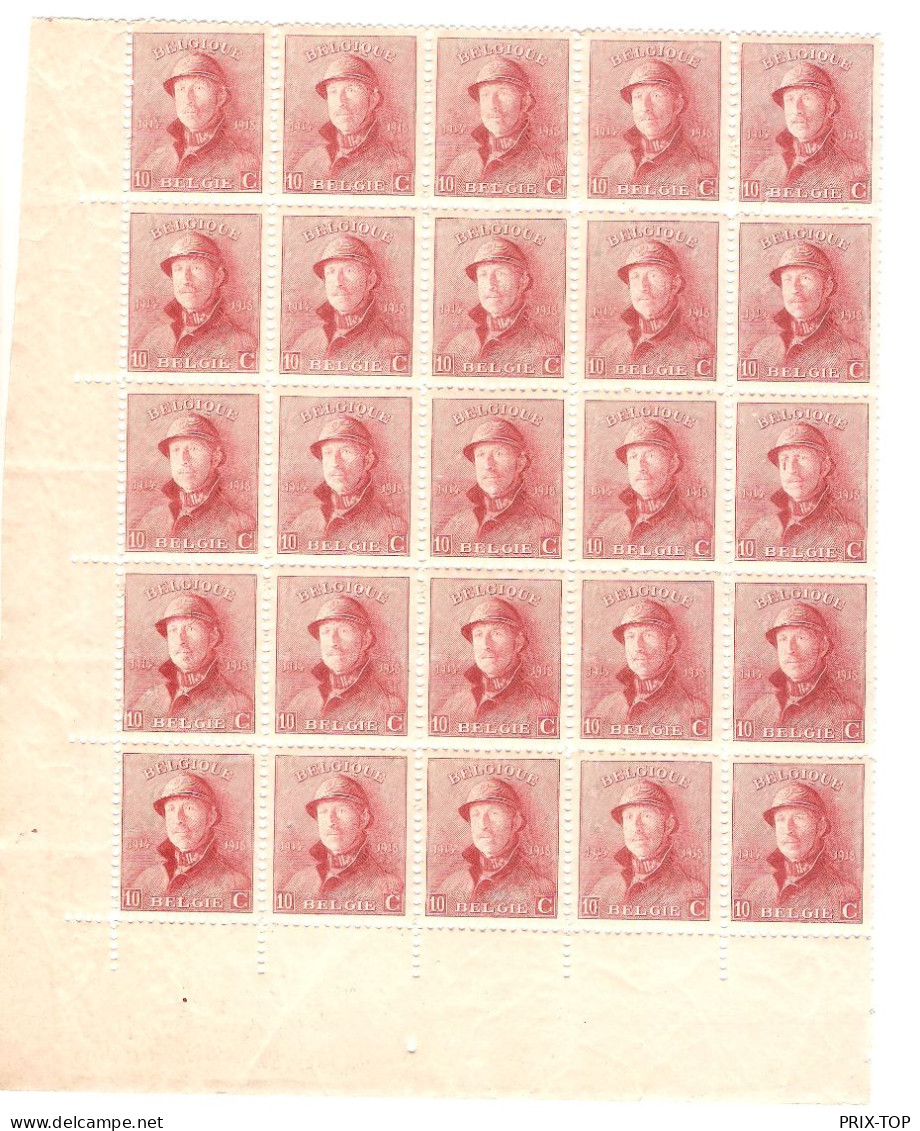 TP 168 Albert Casqué 25 Ex - Unused Stamps