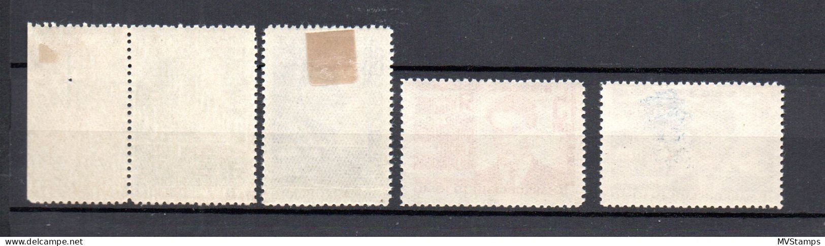 Russia 1940 Old Set W. Majakowski Stamps (Michel 745/48) MNH/MLH (745/47 MNH And 748 MLH) - Neufs