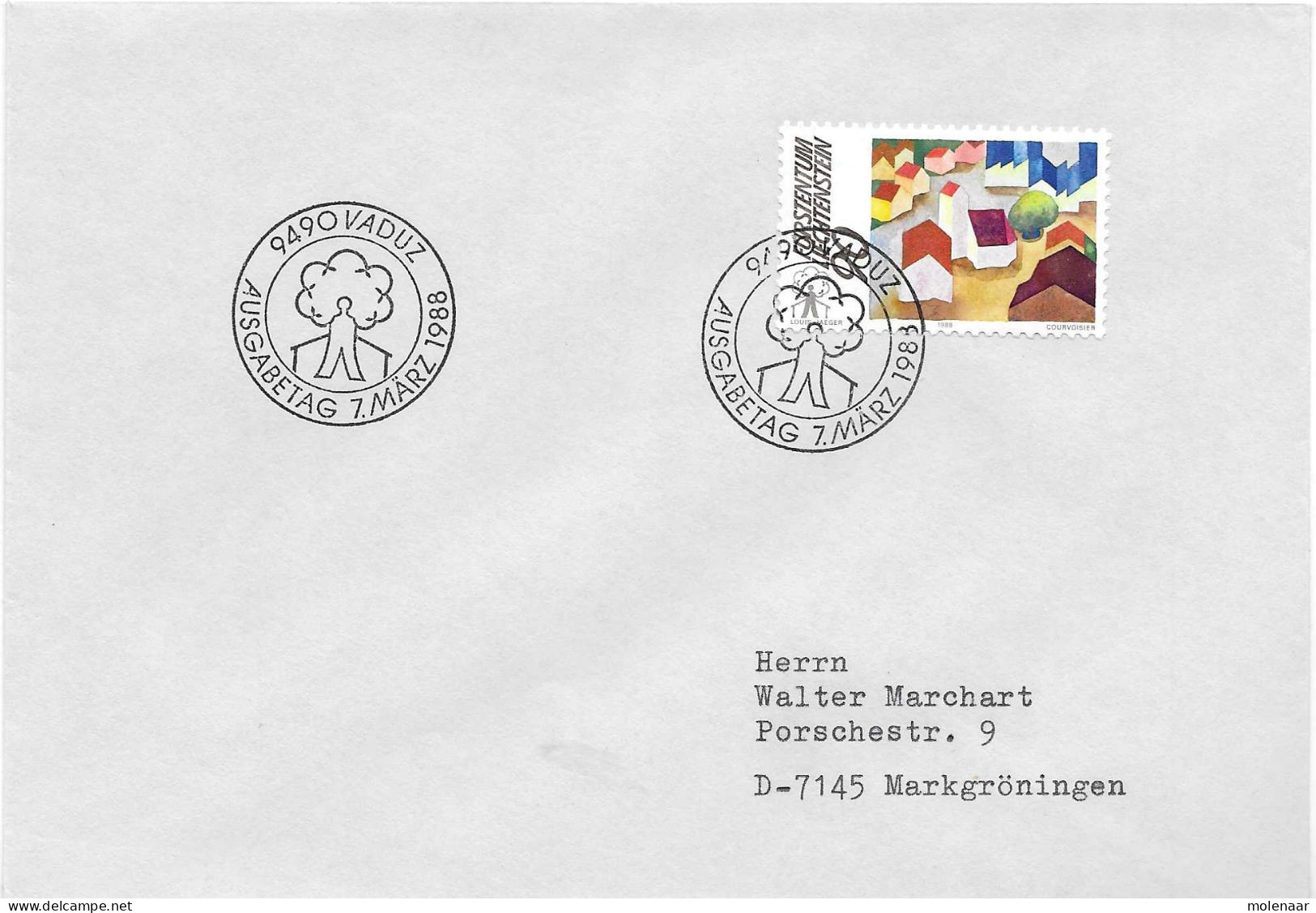 Postzegels > Europa > Liechtenstein > 1981-90 > Brief Met No. 944 (17600) - Covers & Documents