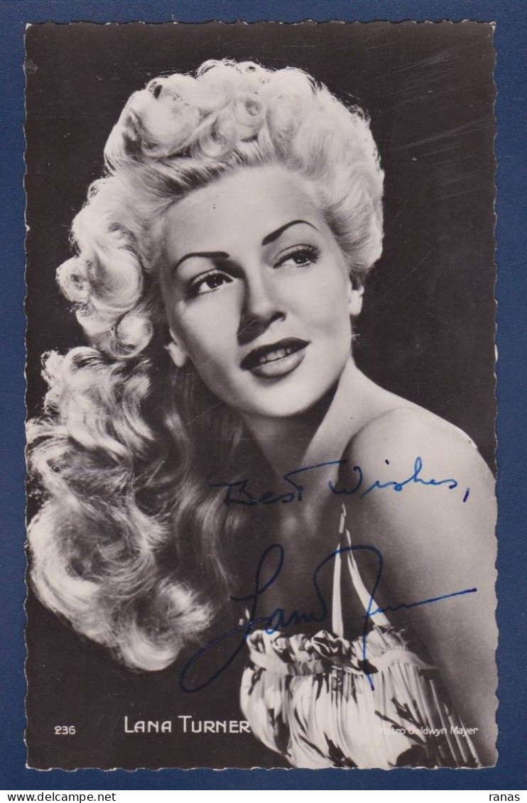 CPSM Autographe Signature Lana Turner Non Circulée - Acteurs & Comédiens