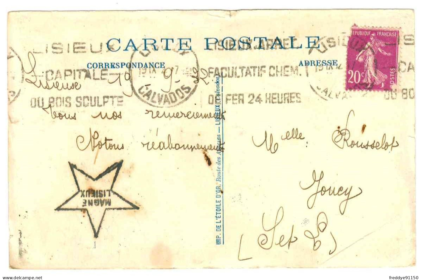 14 . Lisieux . Pieux Souvenirs De Lisieux . Illustrateur Moreau . Imprimerie De L'Etoile . 1932 - Lisieux