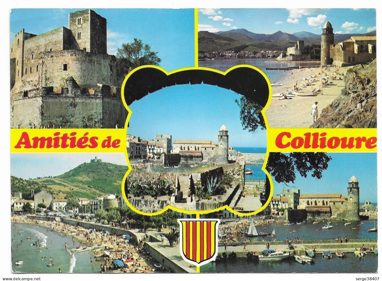 Collioure - 1989 - Amitiés - Plage Du Faubourg - N° 4837  # 2-23/28 - Collioure