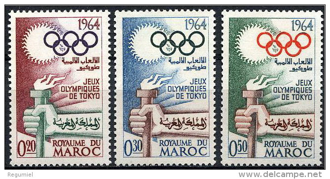 Maroc  476/478 * Serie Completa. 1964. Charnela - Morocco (1956-...)