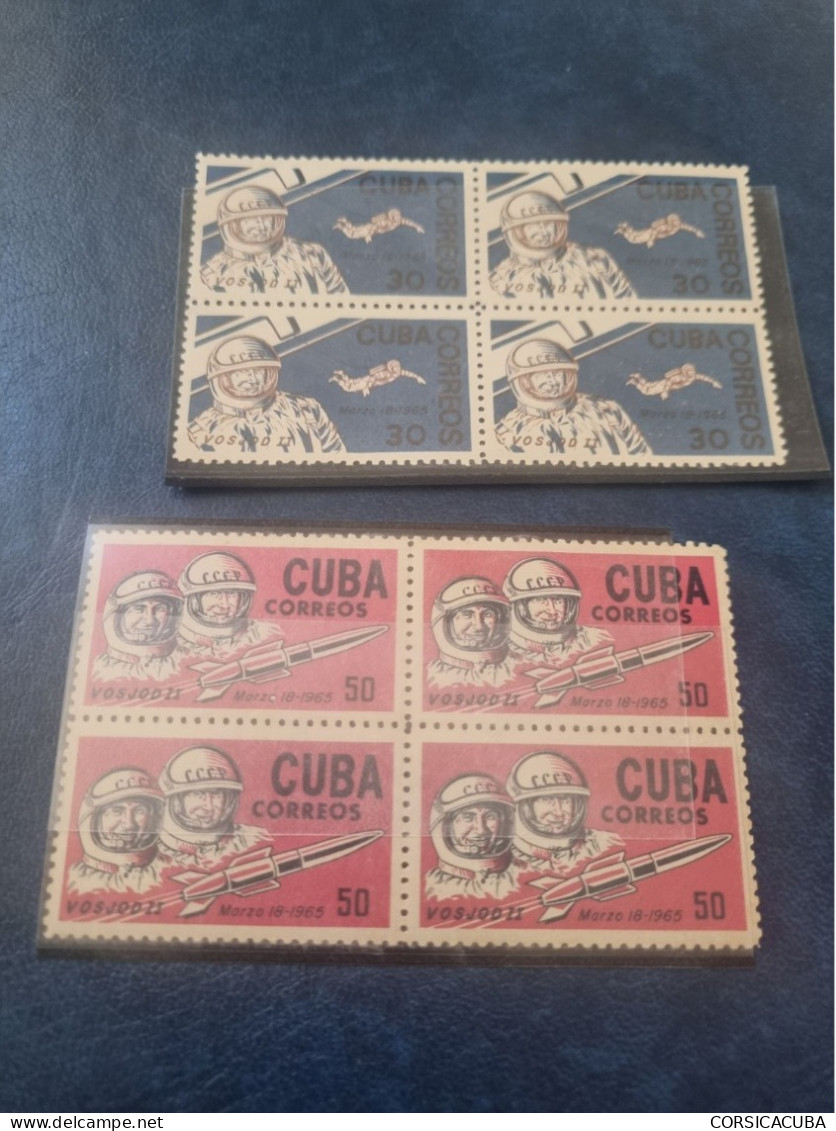 CUBA  NEUF 1965  VUELO  ESPACIAL  DE  LA  NAVE VOSJOD  II // PARFAIT  ETAT //  30c Sans Gomme,50c Avec Goomme + Charnela - Neufs