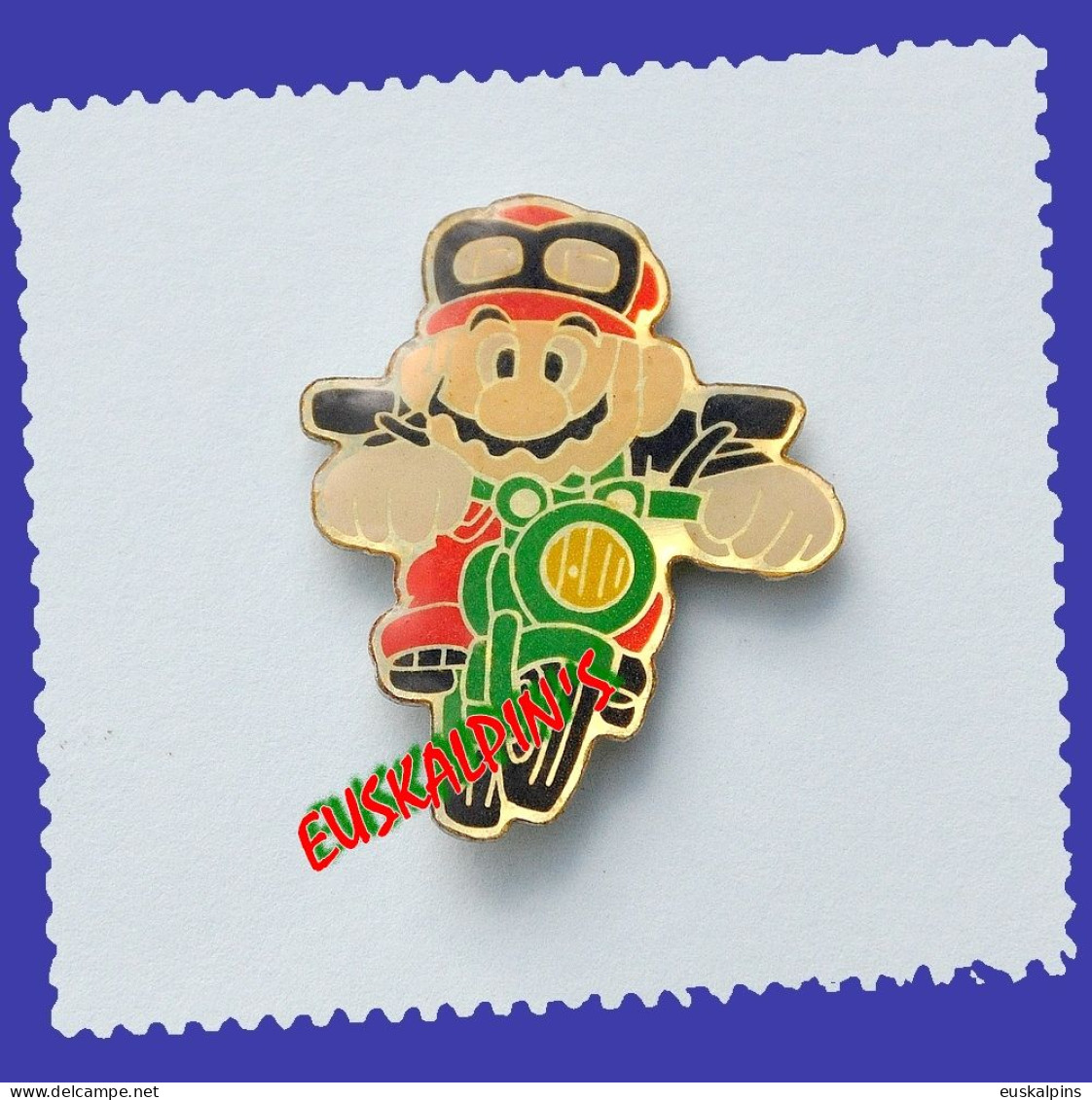 Pin's Super Mario Motard, Jeux Vidéo, Nitendo, Moto - Jeux