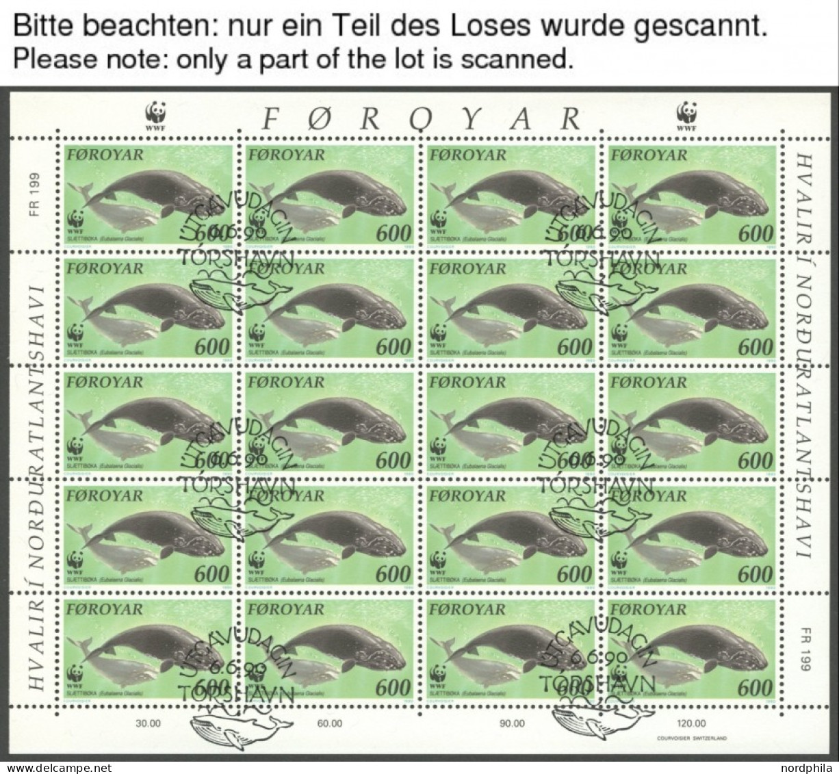 FÄRÖER 194-99,203-06KB O, 1990, 3 Kleinbogensätze, Ersttagsstempel, Pracht, Mi. 340.- - Féroé (Iles)