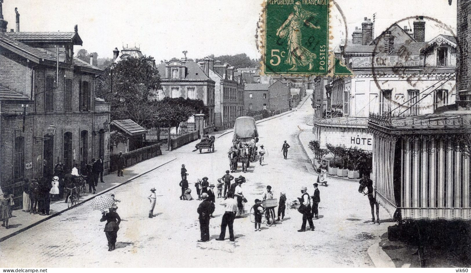 76  MONTIVILLIERS LA GARE ET LA RUE THIERS - Montivilliers