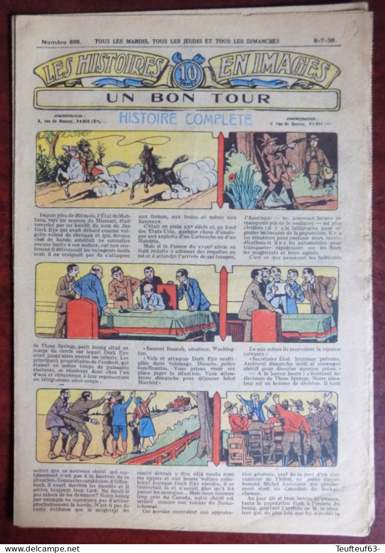 Les Histoires En Images N° 805 " Un Bon Tour " - Roseland - Other & Unclassified