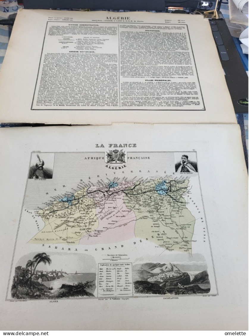 ALGERIE /DIVISION ADMINISTRATIVE/ABREGE HISTORIQUE/BIOGRAPHIE/STATISTIQUE/VILLES PRINCIPALES/ - Geographical Maps