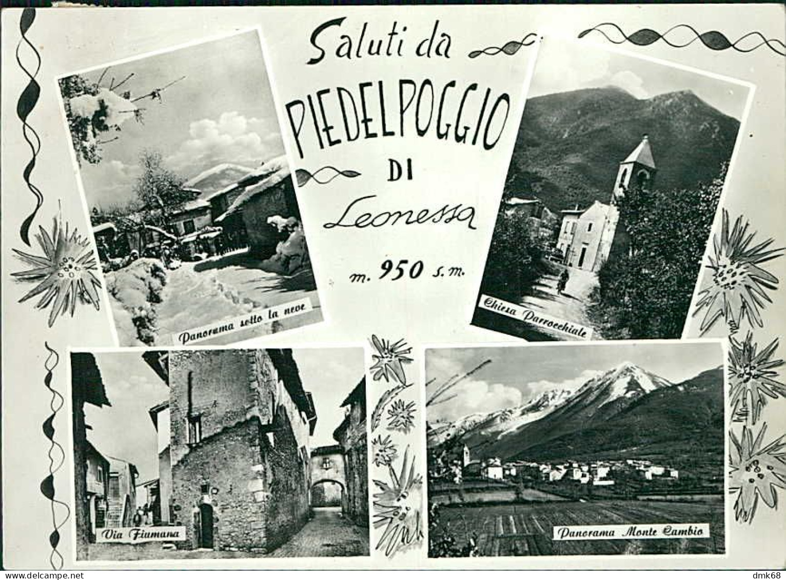 PIEDELPOGGIO ( LEONESSA / RIETI )  SALUTI / VEDUTINE - EDIZIONE PACLUCCI - SPEDITA - 1960s (20703) - Rieti