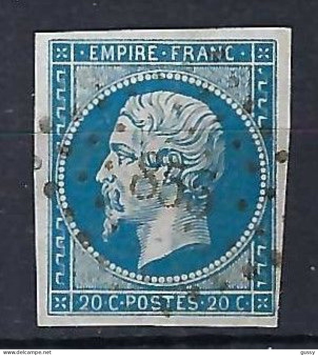 FRANCE Classique, B Obl. PC Des Villes Sur TP Isolés: PC 856 (Cholet,2) Sur Y&T 14A - 1853-1860 Napoléon III