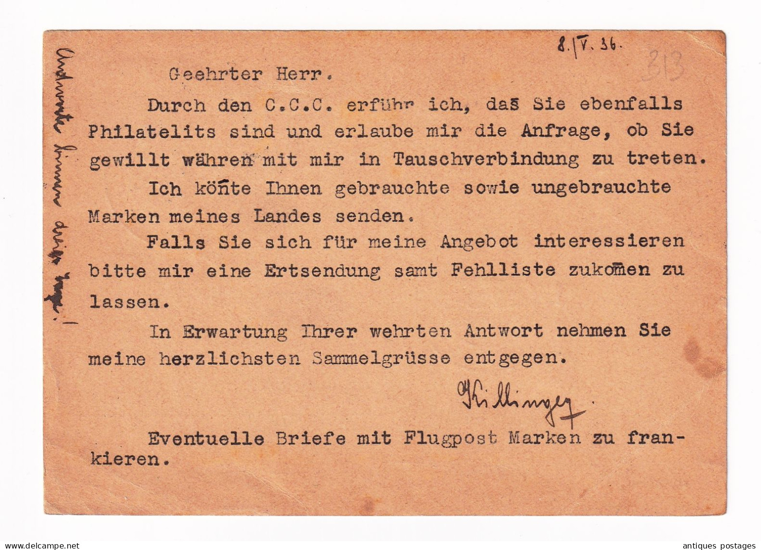 Czechoslovakia 1936 Tchécoslovaquie Zilina Gent Belgique Žilina Slovakia Československo - Lettres & Documents