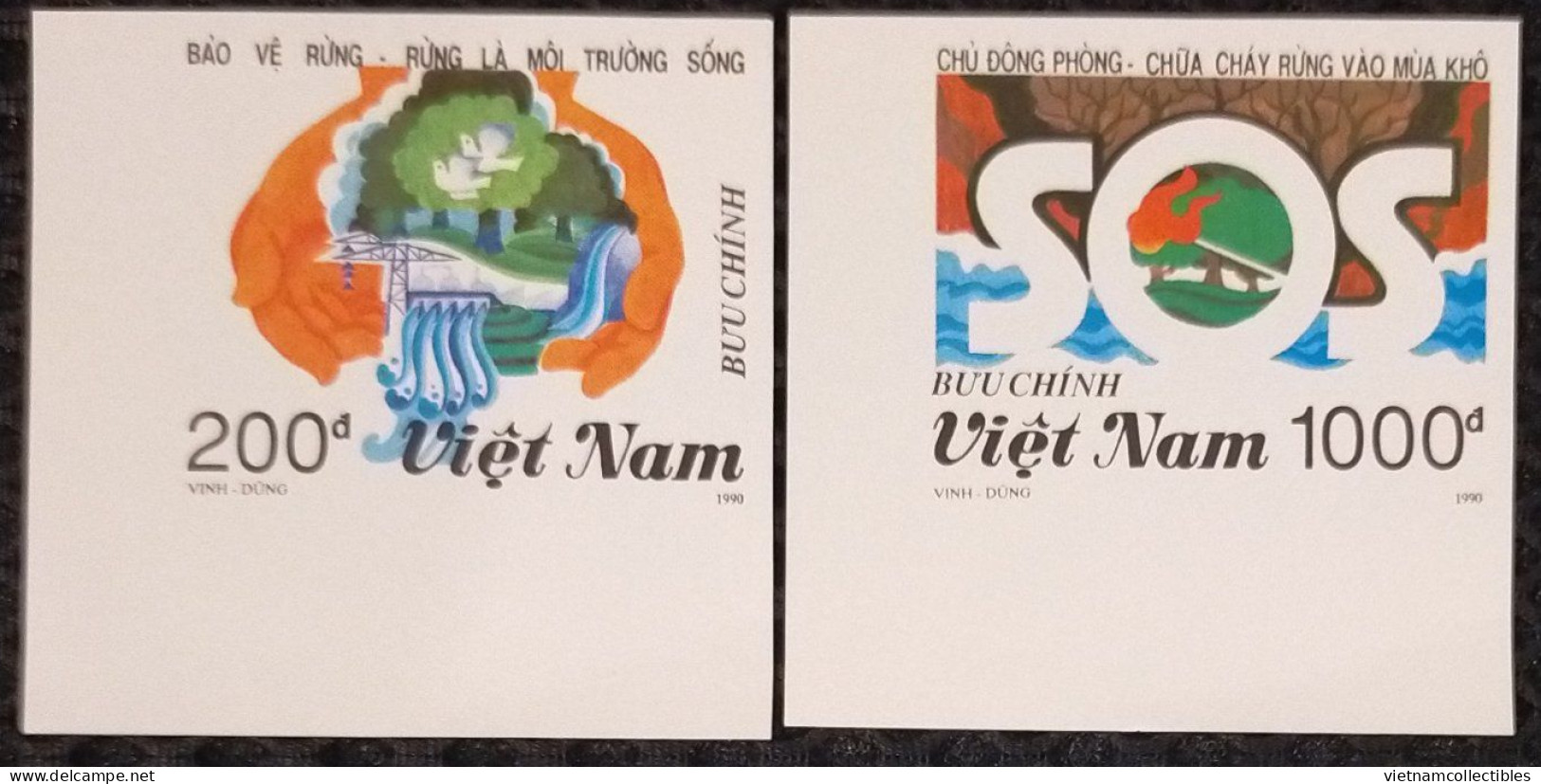 Vietnam Viet Nam MNH Imperf Stamps 1990 : Protection Of Forest / SOS For Enviroment (Ms609) - Vietnam