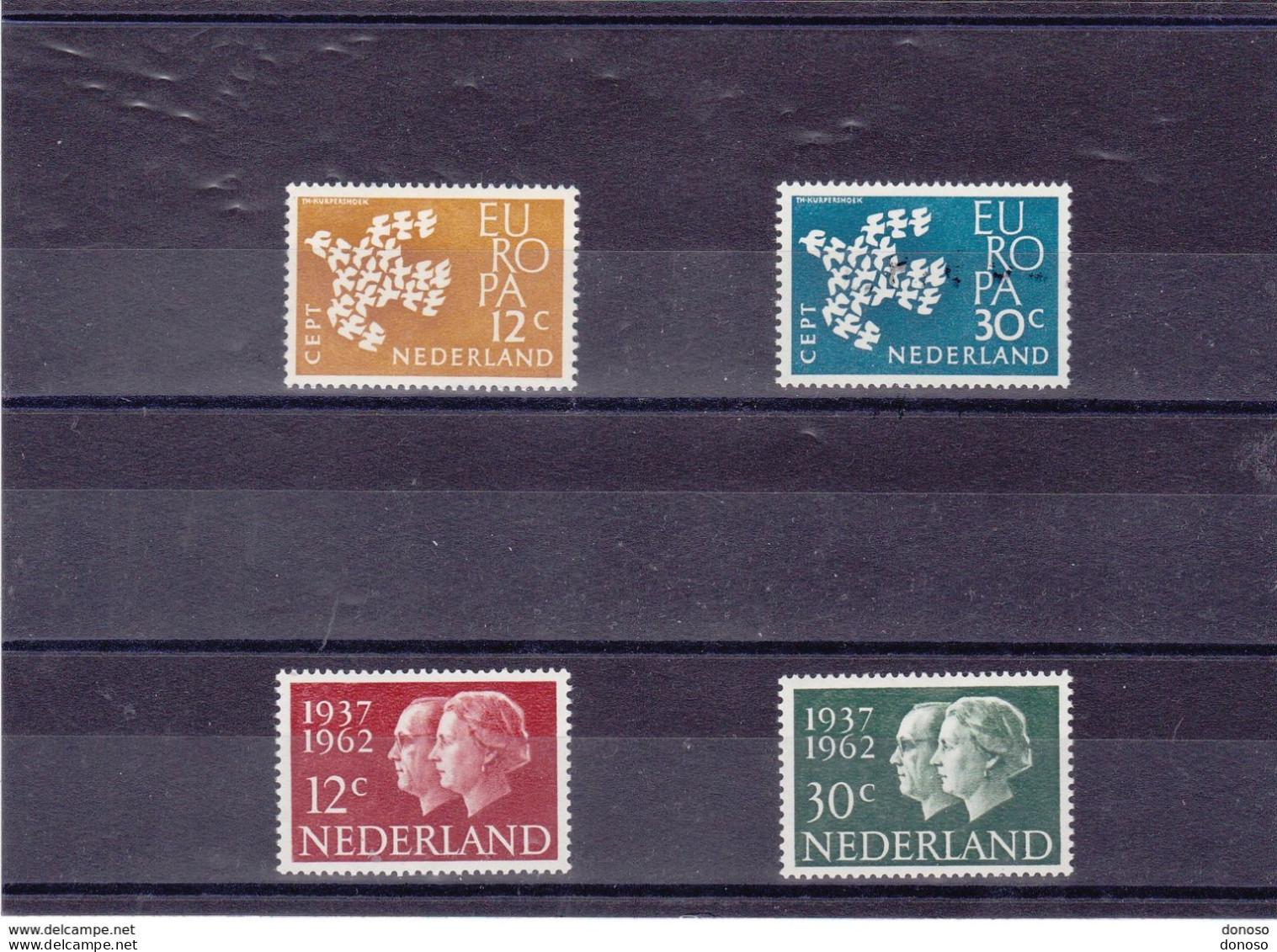 PAYS BAS 1961 Yvert 738-739 + 745-746 NEUF** MNH Cote 3,30 Euros - Nuevos