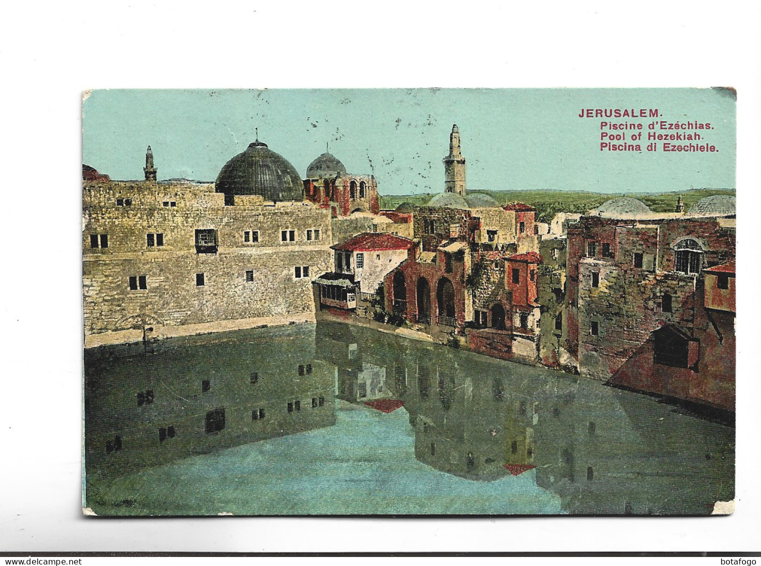 CPA JERUSALEM  PISCINE  D EZECHIAS En 1920! - Israel