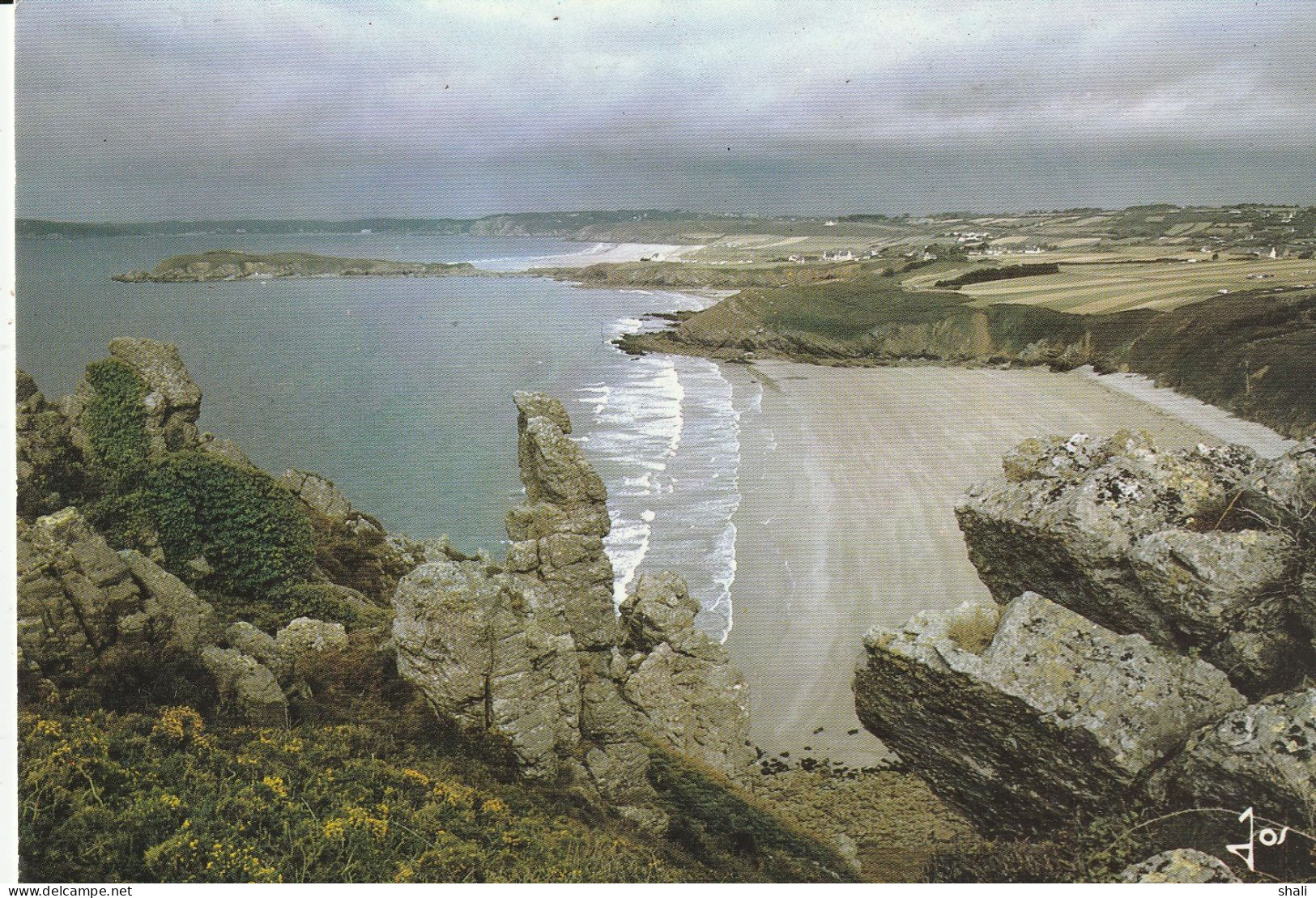 CPSM PRESQU'ILE DE CROZON TELGRUC LA PLAGE DU POUL ET L' ILE DE L' ABER - Other & Unclassified