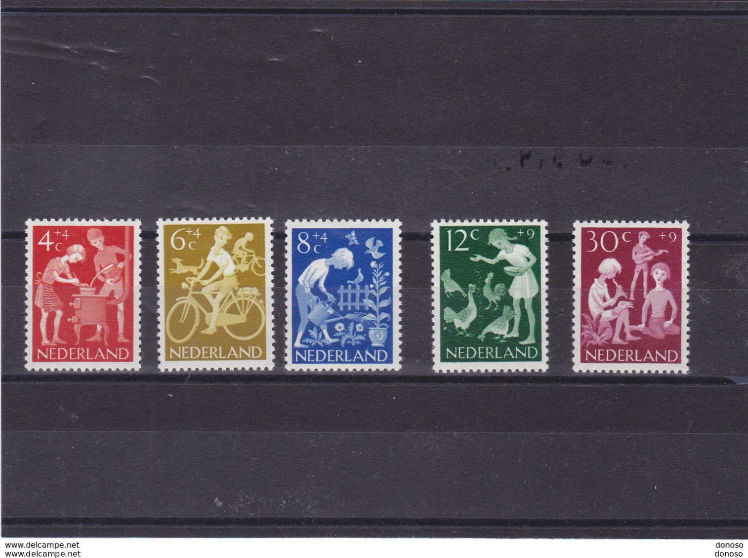 PAYS BAS 1962 ENFANCE, Fêtes Yvert 762-766, Michel 785-789 NEUF** MNH Cote 8 Euros - Unused Stamps