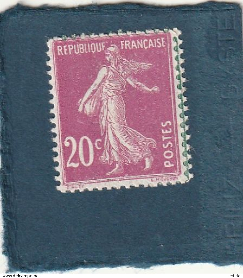 ///   FRANCE ///  Semeuse  20cts  Lilas  ** Côte 11à 32 Suivant Type ** - Neufs