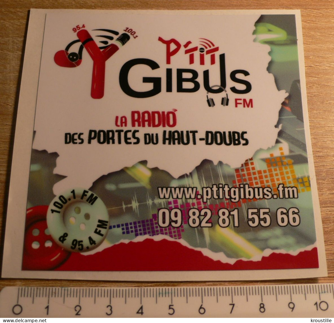 AUTOCOLLANT RADIO P'TIT GIBUS - Stickers