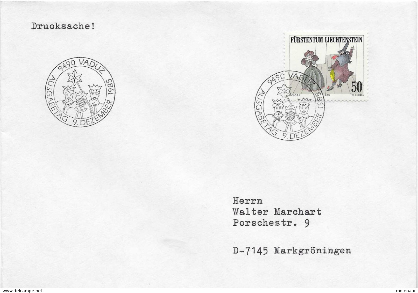 Postzegels > Europa > Liechtenstein > 1981-90 > Brief Met  No . 891 (17611) - Briefe U. Dokumente