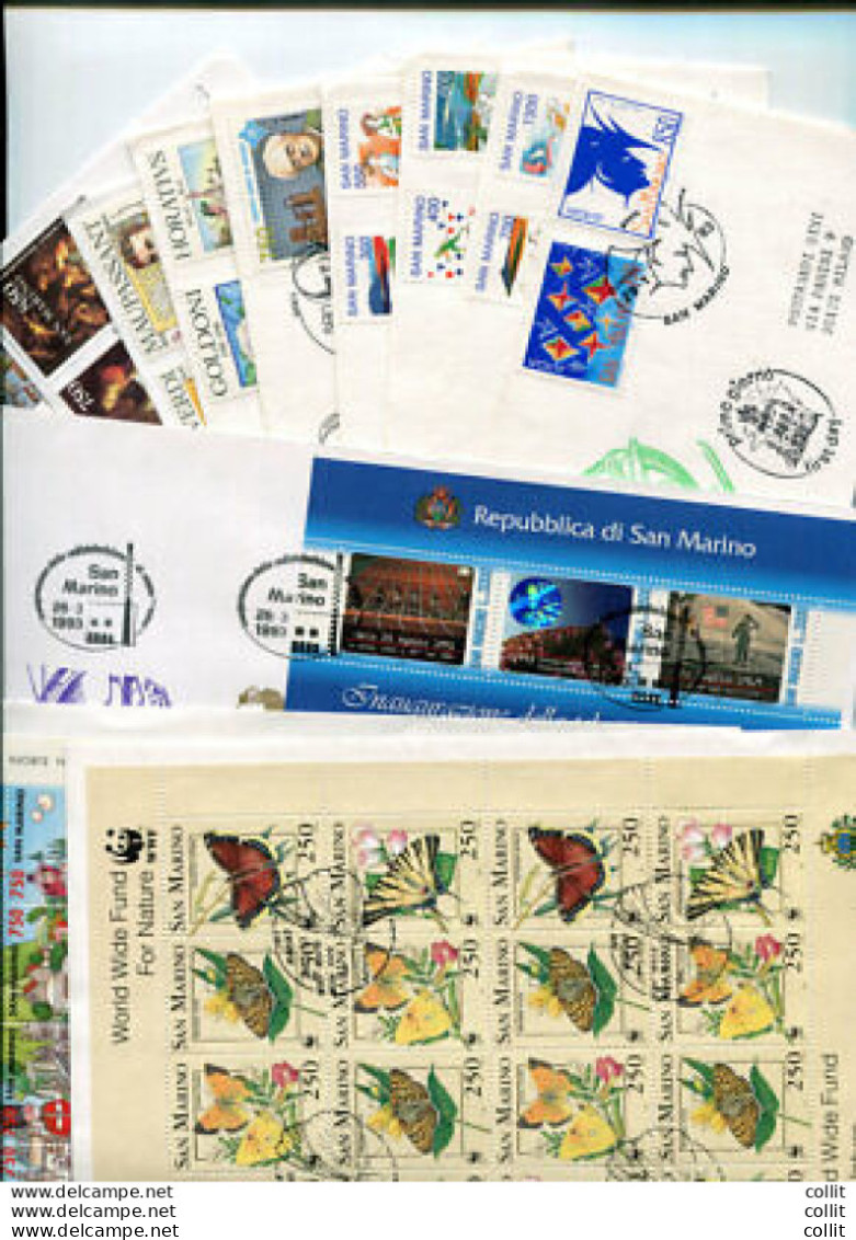 San Marino FDC Venetia 1993 Annata Completa - FDC