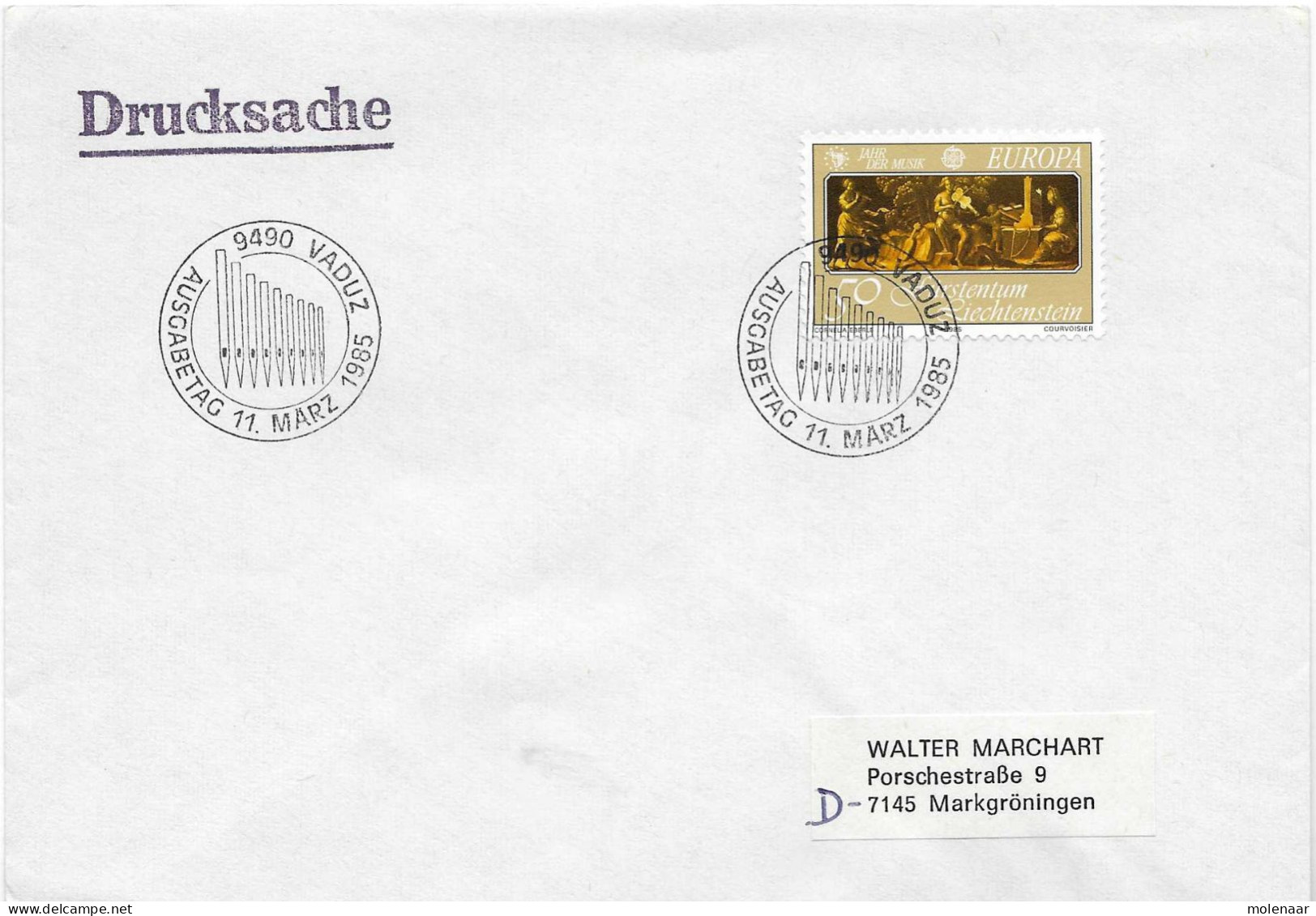 Postzegels > Europa > Liechtenstein > 1981-90 > Brief Met  No . 870  (17612) - Lettres & Documents