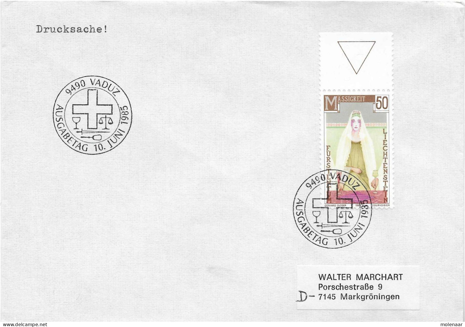 Postzegels > Europa > Liechtenstein > 1981-90 > Brief Met  No . 876  (17613) - Covers & Documents