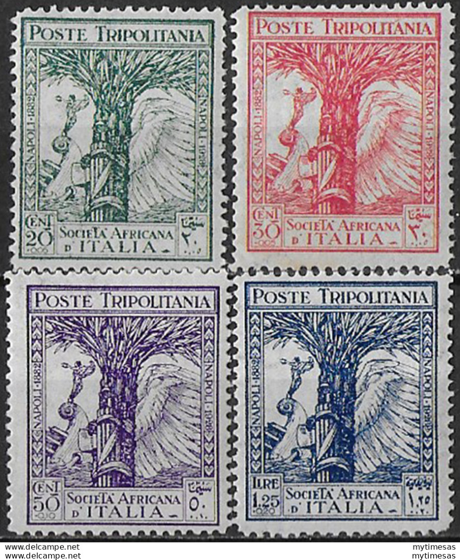 1928 Tripolitania Pro Società Africana 4v. MNH Sassone N. 46/49 - Andere & Zonder Classificatie