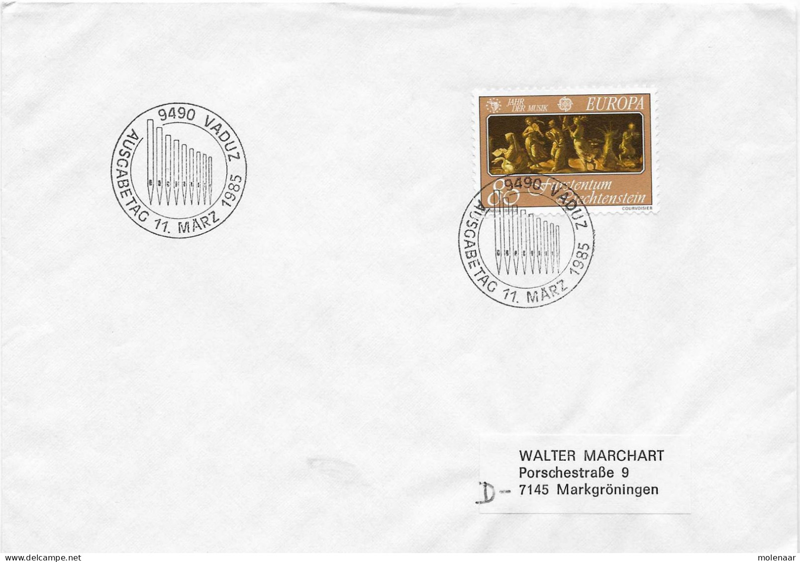 Postzegels > Europa > Liechtenstein > 1981-90 > Brief Met  No . 871  (17614) - Lettres & Documents