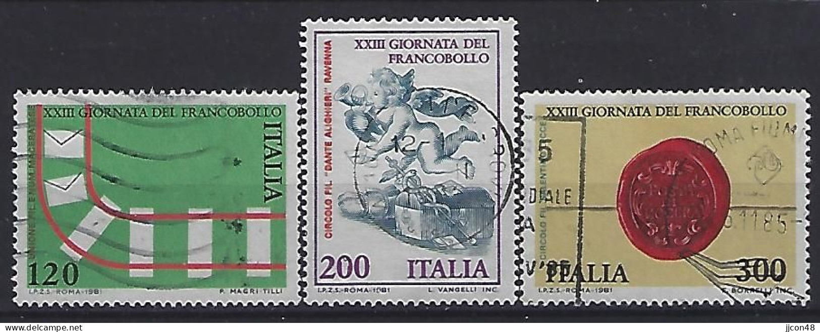 Italy 1981  Tag Der Briefmarke  (o) Mi.1784-1786 - 1981-90: Oblitérés