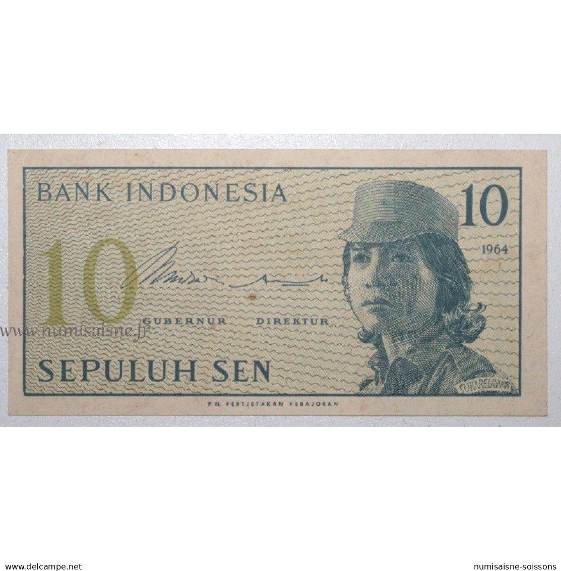 INDONESIE - PICK 92 A - 10 SEN 1964 - TTB/SUP - Indonésie