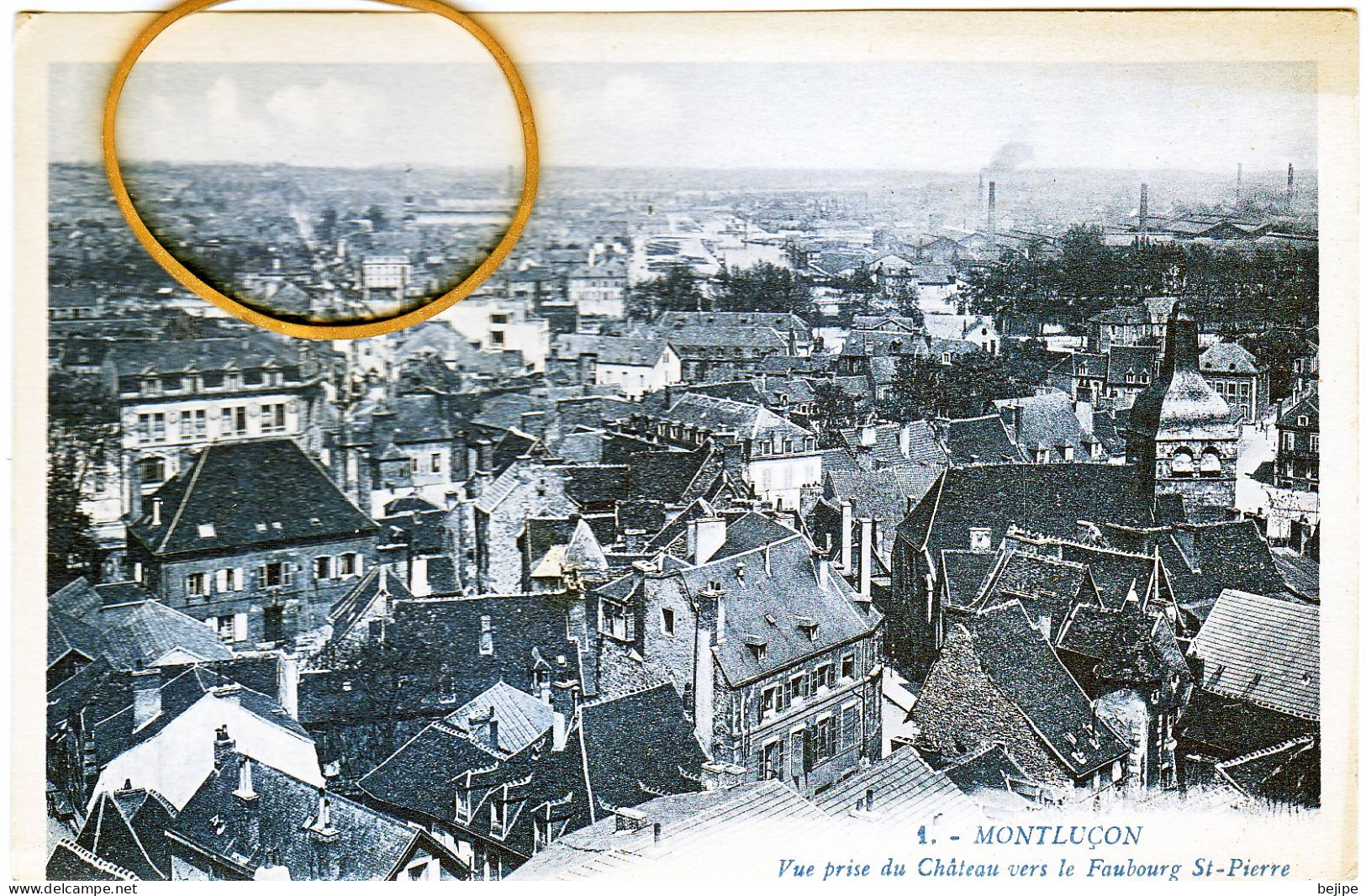 03 MONTLUCON  Vue Prise Du Chateau Vers Le Faubourg St Pierre - Montlucon
