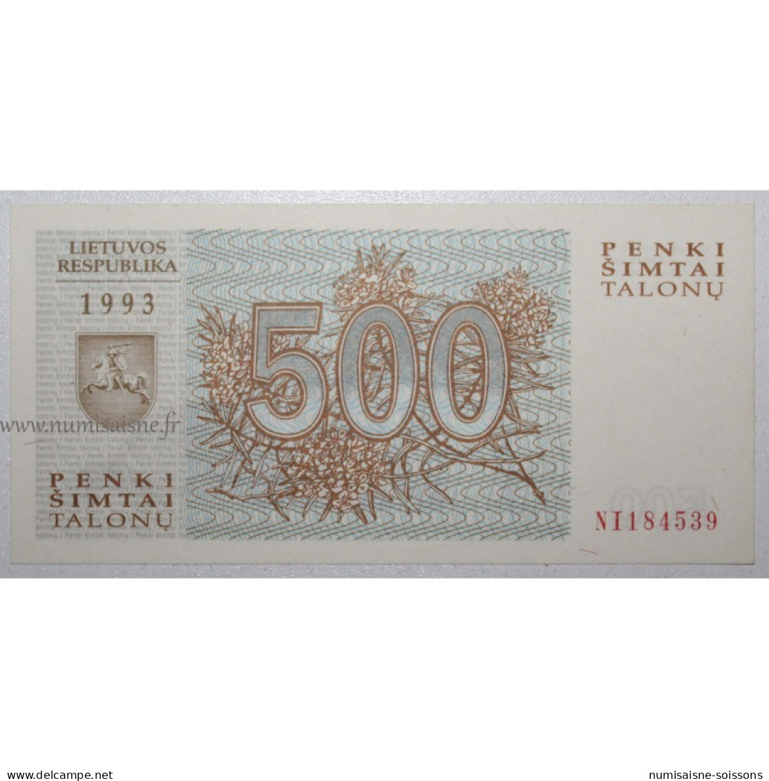 LITUANIE - PICK 46 - 500 TALONU 1993 - Lithuania