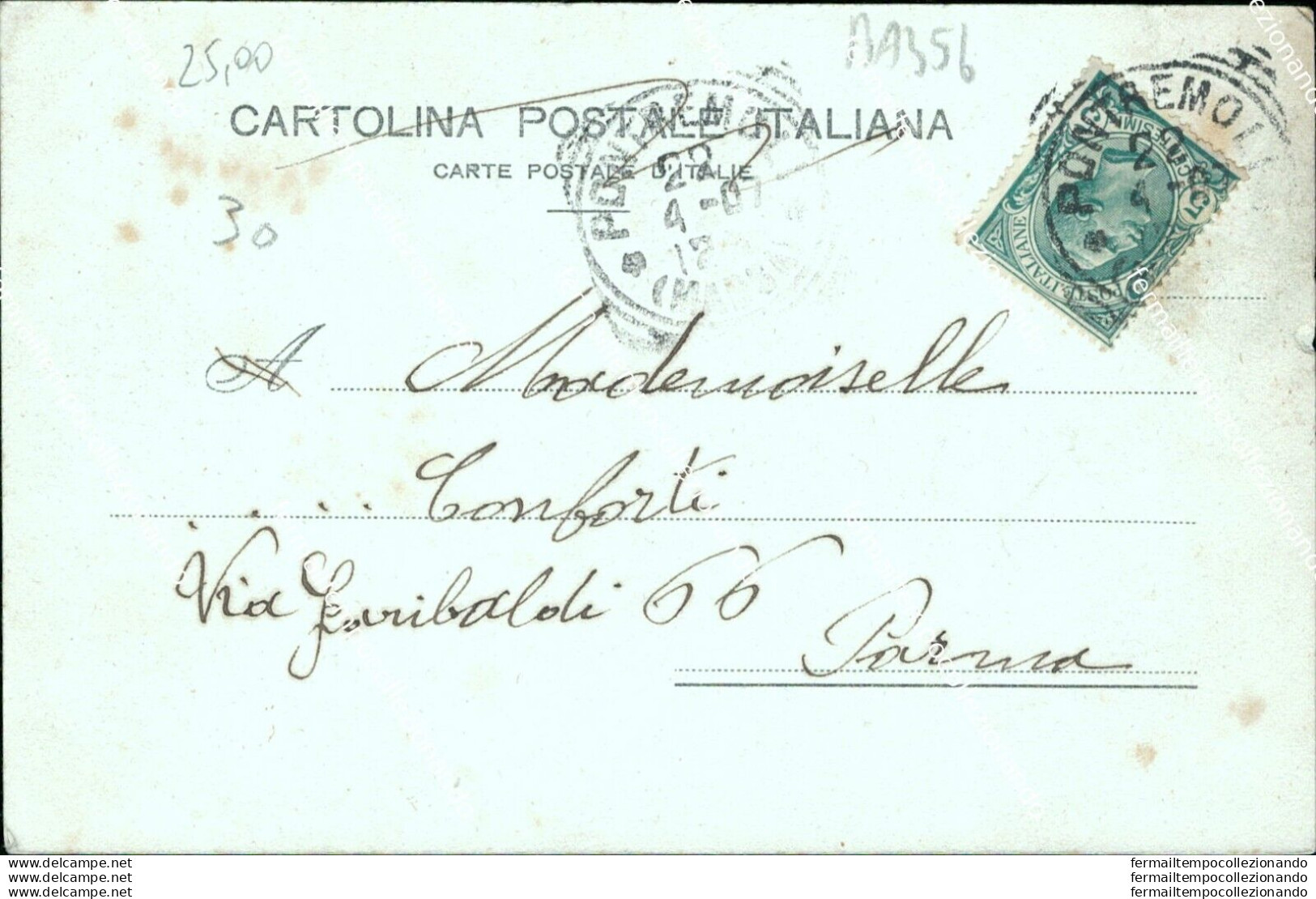 Ba356 Cartolina Pontremoli La Strada Nuova Massa Toscana 1907 Bella!! - Massa
