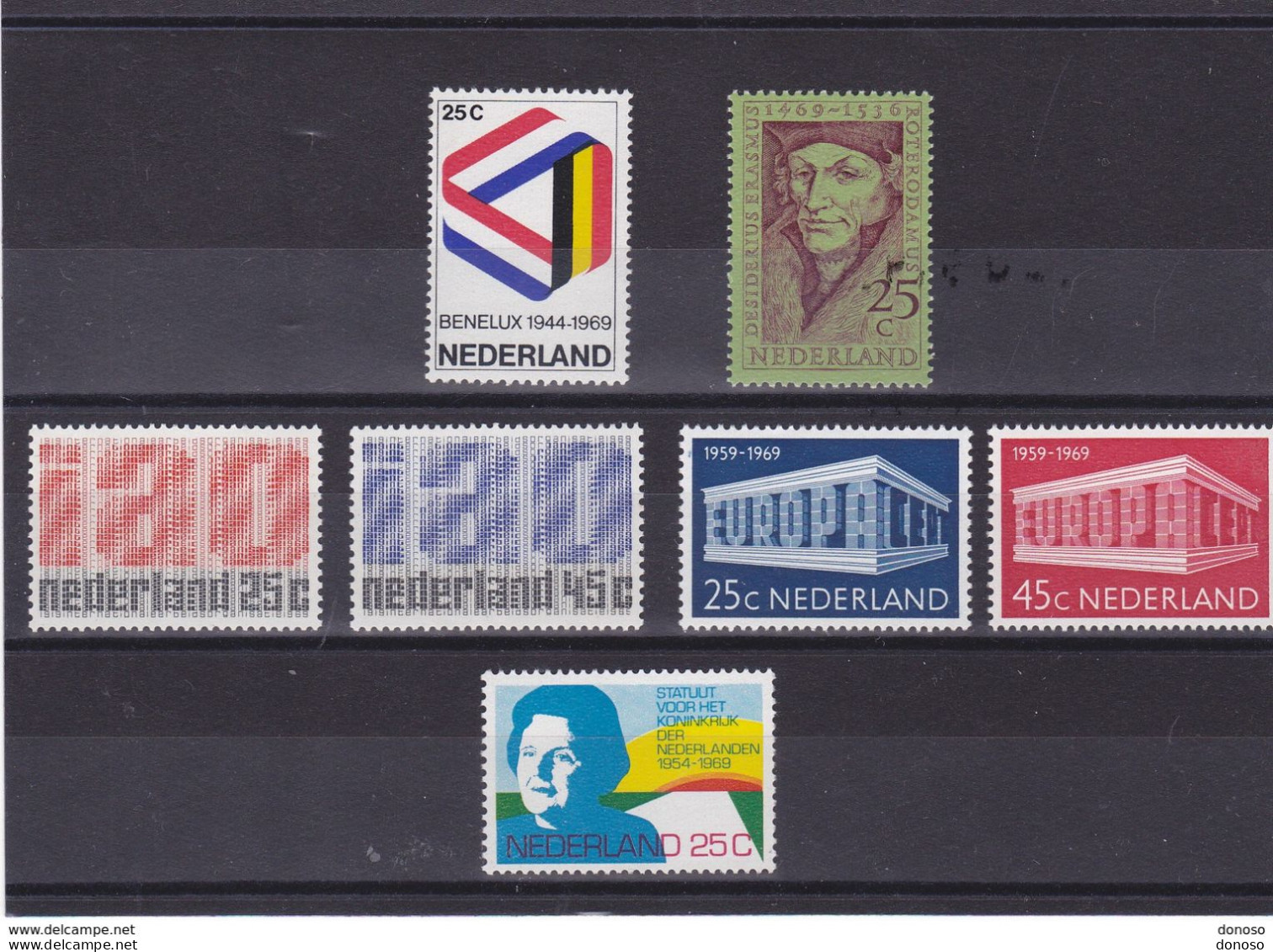 PAYS BAS 1969 Yvert 886-887 + 893-895 + 899 + 905 NEUF** MNH Cote : 6 Euros - Unused Stamps