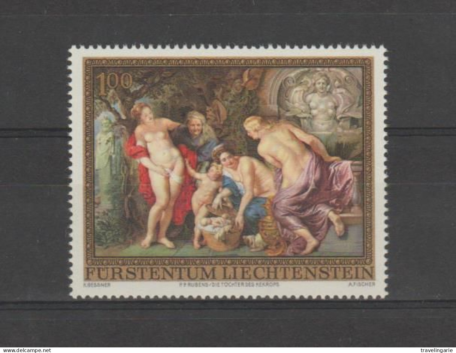 Liechtenstein 1976 Paintings Peter-Paul Rubens Corner Pieces MNH ** - Rubens